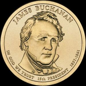 2010 P James Buchanan Presidential Dollar Brilliant Uncirculated Coin!
