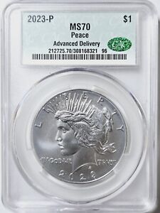 2023 CAC MS70 Peace Silver Dollar Advanced Delivery