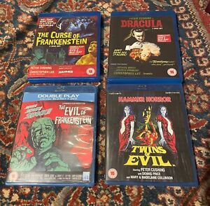New ListingHammer Horror Blu-ray Lot - Frankenstein, Dracula, Twins of Evil - Region B