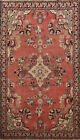 Antique Floral Mahal Red Wool Hand-knotted Traditional Area Rug 4x6 Carpet