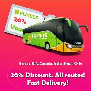 Flixbus 20% Voucher (EU, USA, CANADA, INDIA, BRAZIL, CHILE)