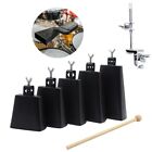 Cow Bell Noise Makers Musical Hand Percussion Cowbell for Drum Set with Stick