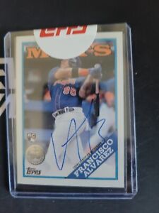 New Listing2023 Topps Francisco Alvarez 1988 Topps Rookie RC Auto  Fresh from Redemption