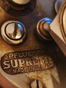 Vintage Pflueger Supreme Made in USA Bait Casting Fishing Reel