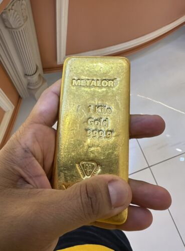1 Kilo Metalor Gold Bar .9999 Fine ~Rare Bullion ~Pure Gold ~Invest Now ; )