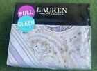Ralph Lauren Full/Queen Duvet Cover & Shams Estella Paisley Set Cream Multicolor