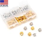 80 PC Metal Locking Pin Backs Keepers Pro Quality Clasp Gold Silver Backings