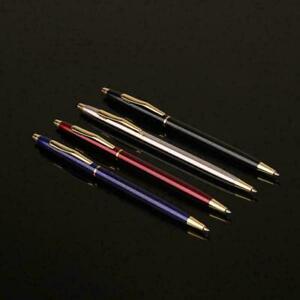 Luxury Full Metal Ballpoint Pen 1mm Black Ink Gel Pen Writing-Stationery Nice