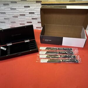 WUSTHOF Classic IKON 4 Pc Steak Knife Set New In Box With Wood Presentation Box