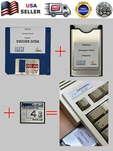 Amiga 600 1200 PCMCIA Compact Flash CF Adapter All-in-1 DRIVER + 4GB STORAGE USA