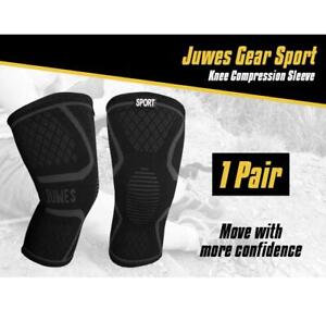 2 Knee Brace Sleeve Compression Support Sport Gym Joint Pain Arthritis Relief