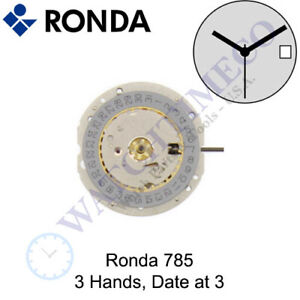 Genuine Ronda 785 Watch Movement Swiss Parts/Swiss Made (Multiple Variations)