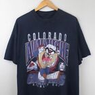 Colorado Avalanche Hockey Team Taz T Shirt Ice Hockey Vintage Gift Fan Colorado
