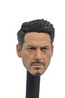 Custom 1/6 Scale Tony Stark Head Sculpt For Hot Toys Phicen COO Figure Body