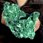 1.32LB Natural glossy Malachite transparent cluster rough mineral sample