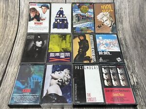 New ListingLot Of 12 Cassette Tapes 1980s, Madonna Wham Go-Go’s Prince INXS Joan Jett Sade