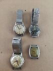 Lot Of 4 Vintage Mens Bulova Watches For Parts - Bulova M9, M3, Etc.