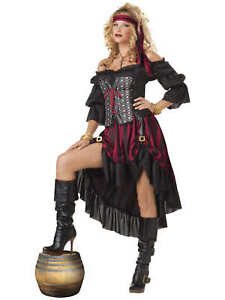 Pirate Wench Swashbuckler Caribbean Story Book Week Adult Womens Costume