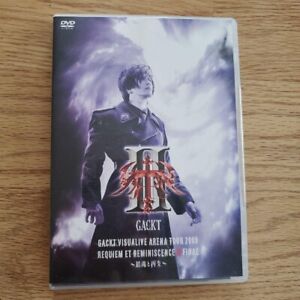 Gackt DVD Video Japanese VISUALIVE ARENA TOUR 2009 REQUIEM ET REMINISCENCE 3 dvd