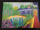 David Hockney - Garden  UK Exhibition 2017 Private Invitation Card/Mini Print