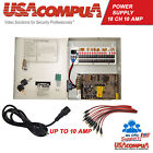 18 CH Power Supply CCTV Camera 18 Port 12V DC+ Pigtail Auto Reset 10 AMP
