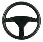 Genuine OEM VOLVO R Sport Momo black leather 360mm 3 spoke steering wheel. 14A