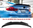Rear Trunk Spoiler Carbon Fiber M4 Style For BMW F30 3 Series Sedan M3 F80 12-19 (For: More than one vehicle)