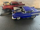 Lot Of 2 Muscle Machines 57 Chevys 1/18 Scale