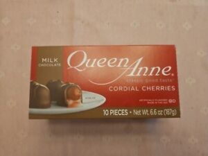 Queen Anne Dark Chocolate Cordial Cherries - 10 Pieces - New