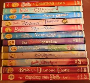 Barbie DVD Lot Collection of 12 movie/shows kids FREE SHIPPING!