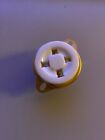 TUBE SOCKET - 4 Pin   Ceramic - Chassis (TOP) Mount - Gold - (1pc) for 300B