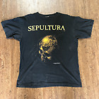 Rare Vintage Sepultura Beneath The Remains 1996 Shirt Blue Grape XL