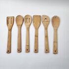 Kitchen Cooking Set, 6 Pcs Bamboo Wooden Spoons & Spatula