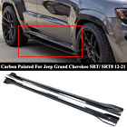 For Jeep Grand Cherokee SRT SRT8/Trackhawk 12-21 Carbon Side Skirt Extension Lip