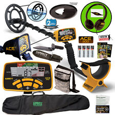 Garrett ACE 300 Metal Detector, Headphones, Bag, Pouch, Digger, Waterproof Coil+