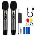 5Core UHF Wireless Microphone System Set Dual Handheld Rechargeable Karaoke