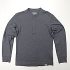 Filson Double Layer Henley Long Sleeve Shirt Dark Navy Men's Size XS