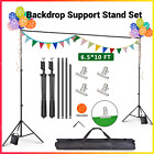 10FT Photography Photo Backdrop Support Stand Set Background Crossbar Kit Best