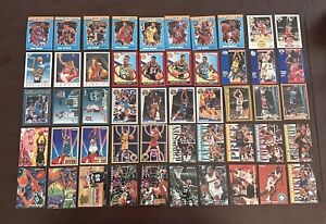1990s Fleer Insert 50 Card Lot Jordan, Rodman, Bird, Magic, Mourning, Robinson