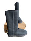 UGG Classic II Tall Suede BOOTS for Womens Size 8 - Black