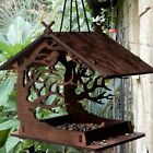 Wooden Bird Feeder Diy Outdoor Hanging Assembled Bird Cage House Pet Supplies Fo