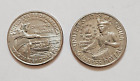 Washington Crossing the Delaware and Bicentennial Quarter 25c Cents Lot of 2