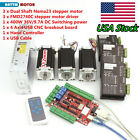 【USA】3 Axis Nema23 stepper motor 3A/425oz.in+ Driver USBCNC Board Controller Kit