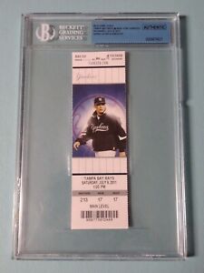 Ticket Stub Yankees Tampa Bay Rays July 9 2011 Derek Jeter 3000th Hit Beckett