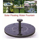 Bird Bath Solar Fountain Powered Water Pump Floating Outdoor Pond Garden Pool US