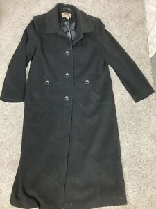 Mark Reed Jacket Women’s Size 6 Black Wool Blend Trench Coat It Has Pockets