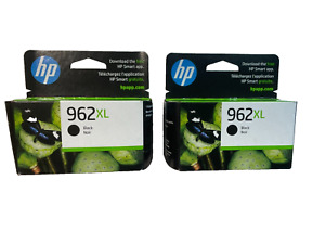 2-PACK NEW HP GENUINE 962XL BLACK INK In Good Retail Box OFFICEJET PRO 9012 9018
