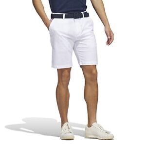adidas Golf Men's Go-to 9-Inch Golf Shorts White Size 40
