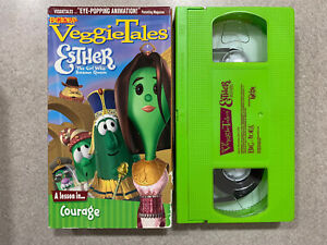 VeggieTales - Esther: The Girl Who Became Queen (VHS, 2001) Green Tape