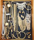 Vintage To Modern Gold Tone Costume Jewelry Lot 16 Pcs